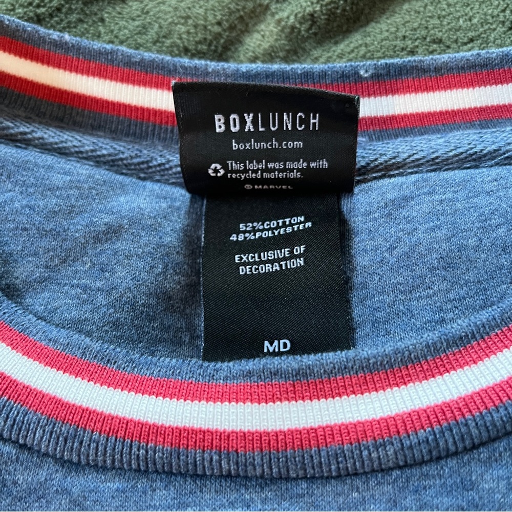 Blue Marvel Spider-Man Crewneck (BoxLunch) - Picture 3 of 5
